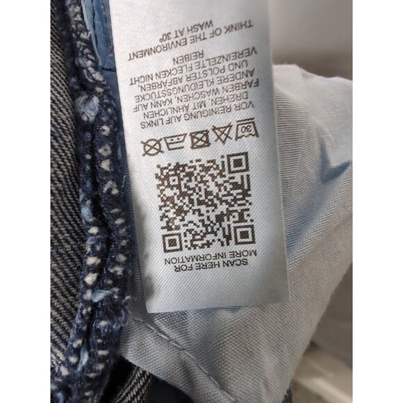 Asos Design Woman's High Waist Blue Denim Jeans Size 32 NWOT (565) - Picture 8 of 8